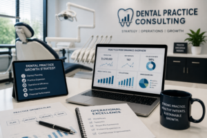Dental practice consulting services focused on startup planning, practice expansion, operational improvement, staffing effectiveness, workflow optimization, and business performance.