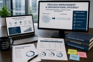 Process improvement and organizational efficiency consulting focused on operational improvement, workflow optimization, process engineering, systems effectiveness, and organizational performance.