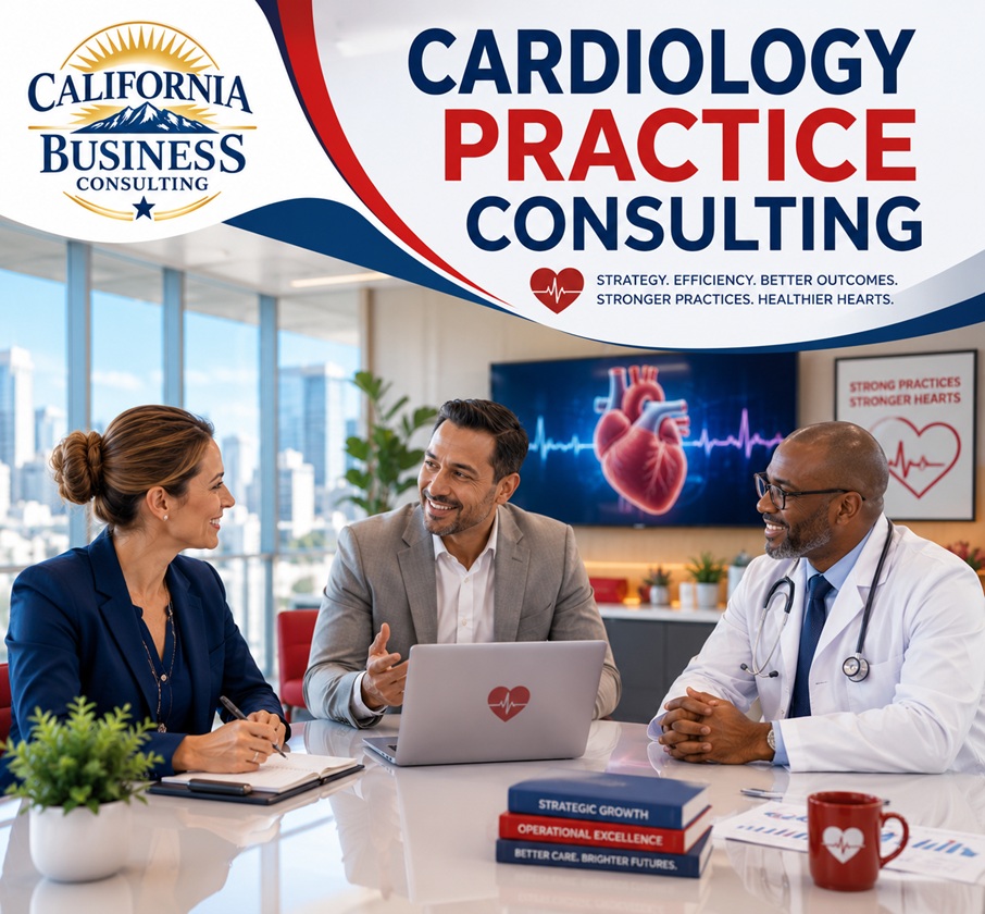 Cardiology practice business consulting for financial analysis, operations, AI automation, efficiency, and sustainable growth