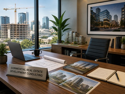Commercial Real Estate Development Consulting for project feasibility, financial performance, cost control, risk management, and development strategy