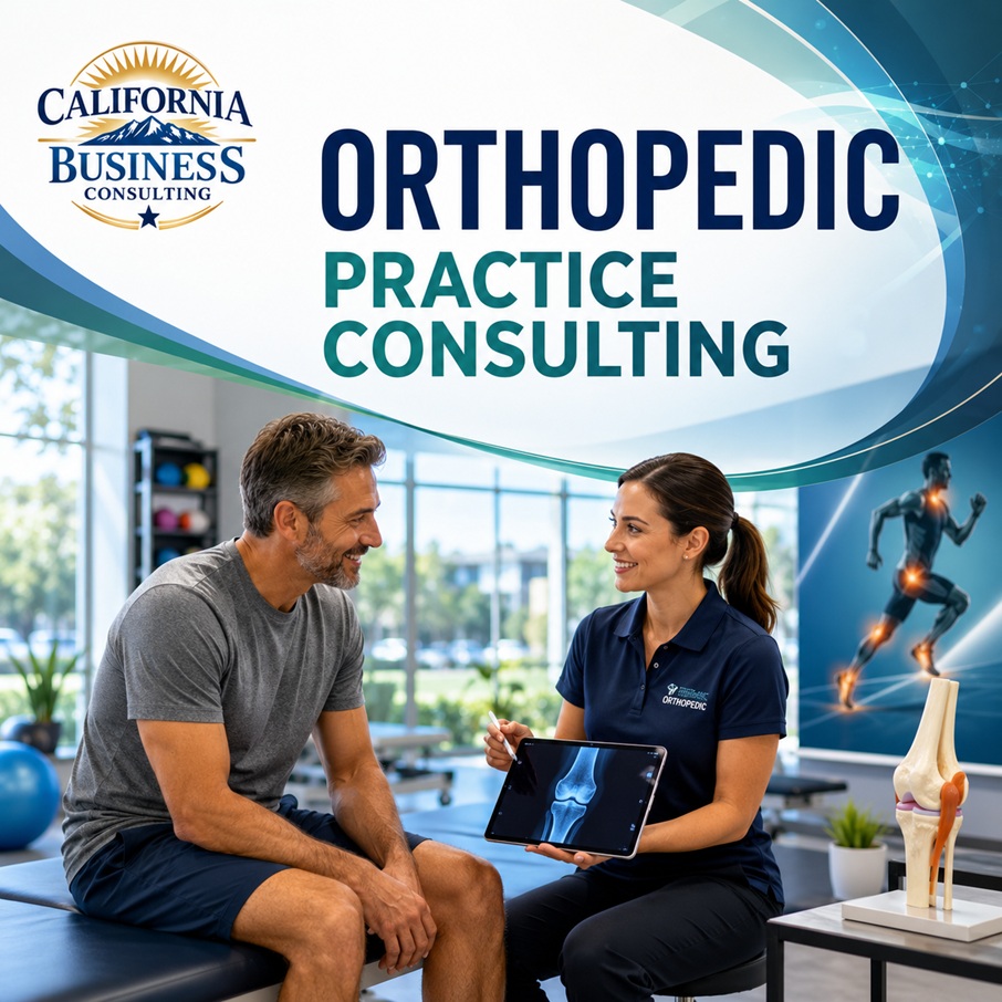 Orthopedic Practice Consulting for AI strategy, business planning, financial analysis, operations, SBA financing, equipment investment, and practice growth