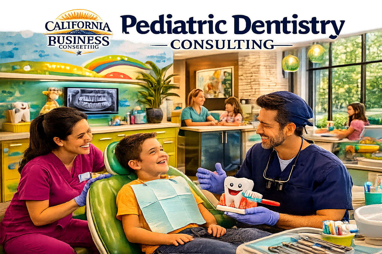 Pediatric dentistry business consulting for financial analysis, operations, AI automation, SBA planning, and practice growth