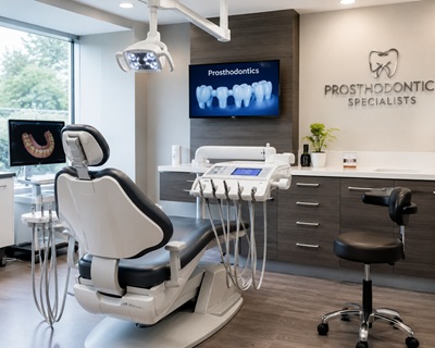 Prosthodontic dental office representing specialized practice consulting services
